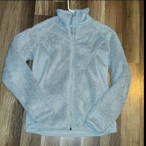 COLUMBIA Fleece Jacket Women's Small Blue/Gray Color Size Small Vintage